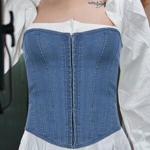 Denim Corset